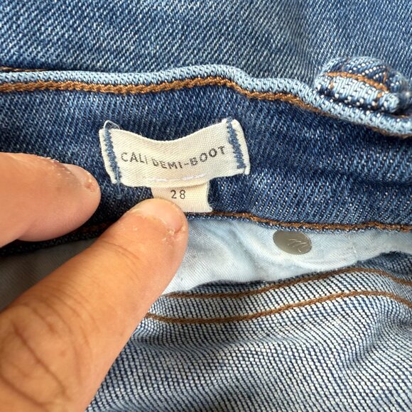 Pre-Owned Madewell Cali Demi-Boot cut Jeans Size 28 - Picture 7 of 7